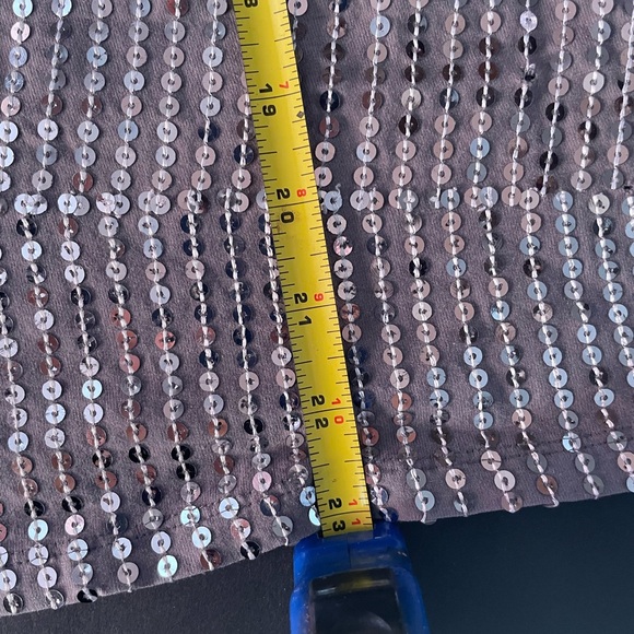 George Silver Sequin Tank Top - Picture 5 of 7